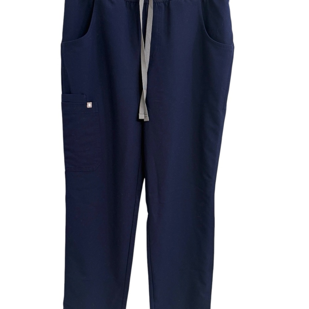 Figs Blue Straight Leg Pants with Relaxed Fit